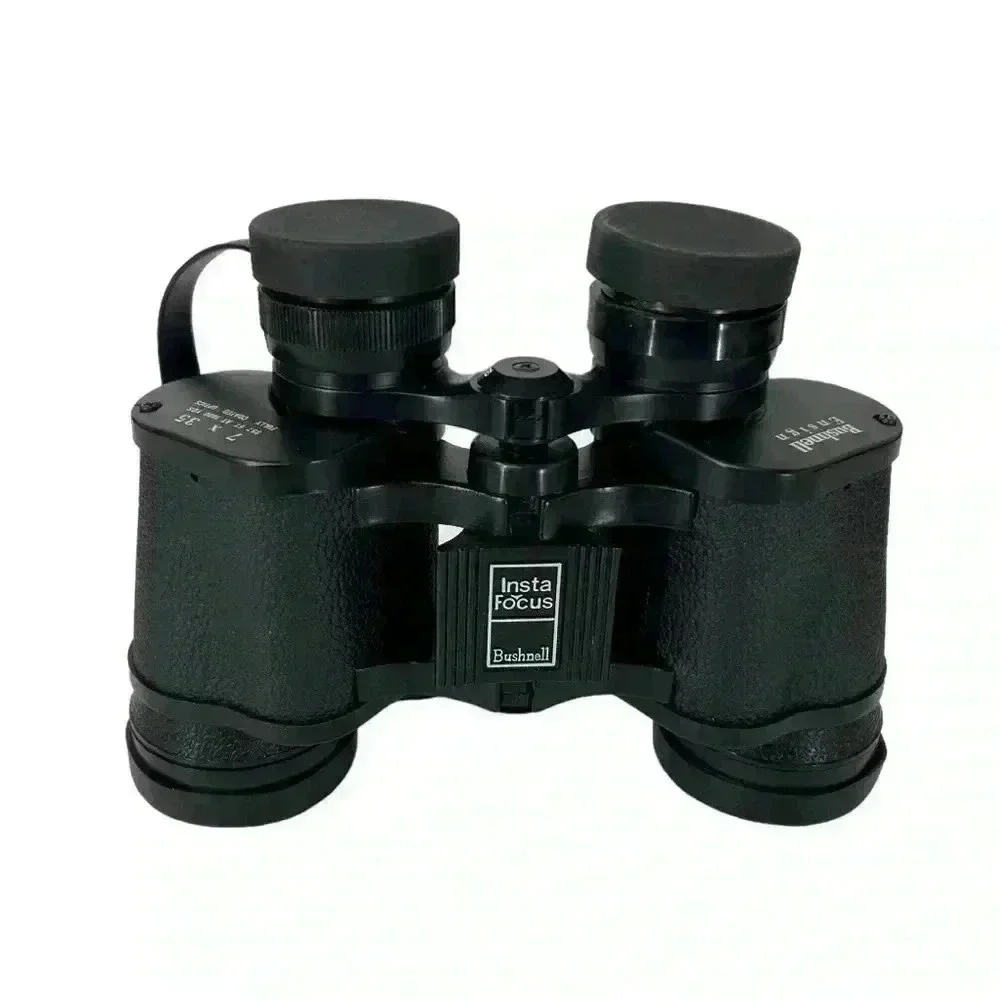 Vintage Bushnell Ensign 7x35 Binoculars Insta-Focus Optics, Case, Retro